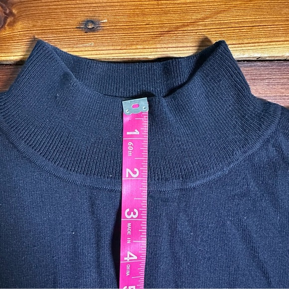 Pendleton Petite Silk Blend Women’s Mock Turtleneck Black Sweater. Size S - Picture 7 of 9